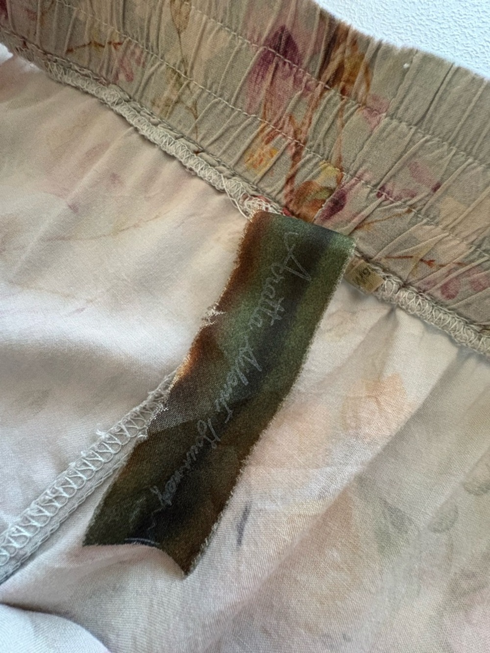 Medium Aratta Silent Journey Floral Embellished Velvet Stripe Pants - Picture 3 of 5